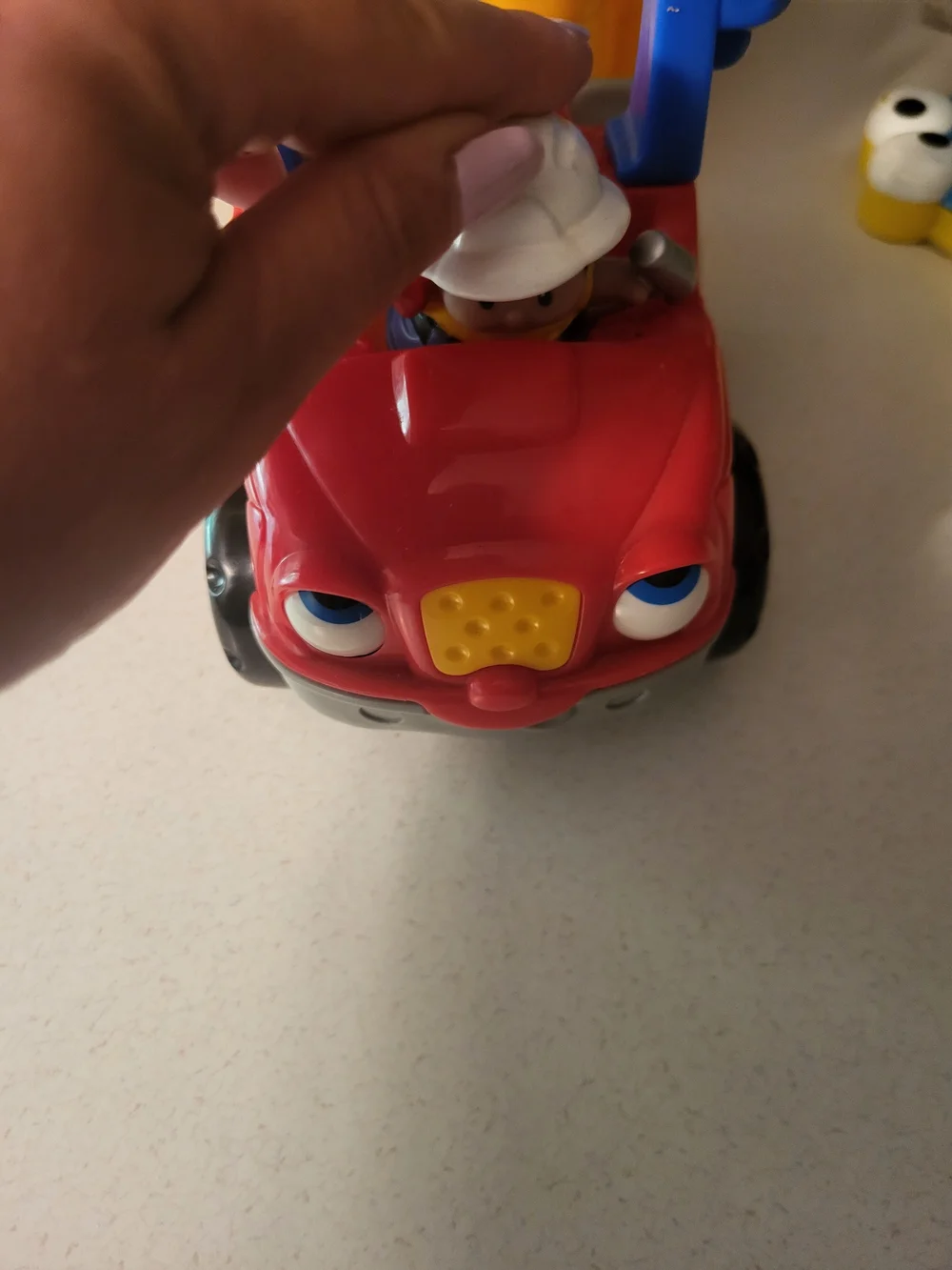 Fisher Price Little People Construction Dump Truck Toy Red Yellow